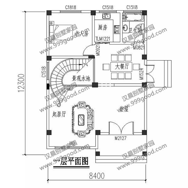 3套小開(kāi)間農(nóng)村別墅設(shè)計(jì)圖，面寬8米左右，中式、歐式和現(xiàn)代風(fēng)都很美