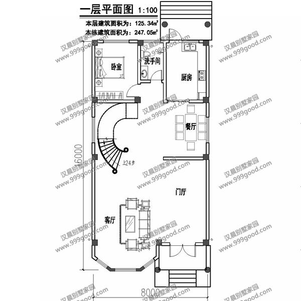 3套小開(kāi)間農(nóng)村別墅設(shè)計(jì)圖，面寬8米左右，中式、歐式和現(xiàn)代風(fēng)都很美