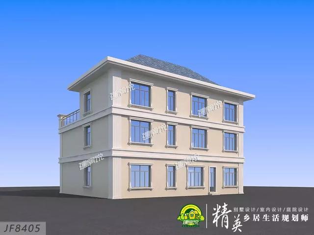 16X15三層歐式別墅設(shè)計(jì)圖，娛樂室+露臺+衣帽間，住的寬敞又舒適