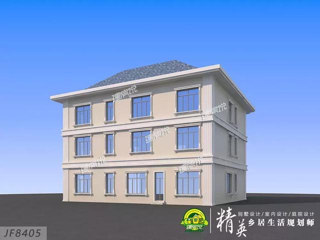 16X15三層歐式別墅設(shè)計(jì)圖，娛樂室+露臺+衣帽間，住的寬敞又舒適