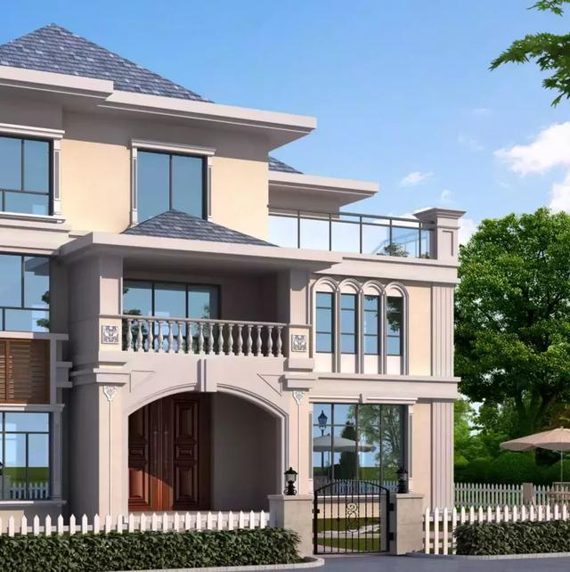 16X15三層歐式別墅設(shè)計(jì)圖，娛樂室+露臺+衣帽間，住的寬敞又舒適