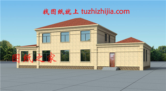 二層帶車庫歐式尊貴別墅，客廳中空，美觀，大氣，實用