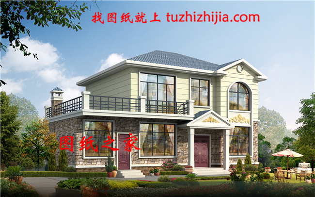 農(nóng)村27萬(wàn)二層自建別墅設(shè)計(jì)圖，占地140平米左右，戶型極好