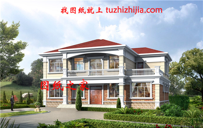 200平米2層別墅設(shè)計圖，別墅的配色清新淡雅