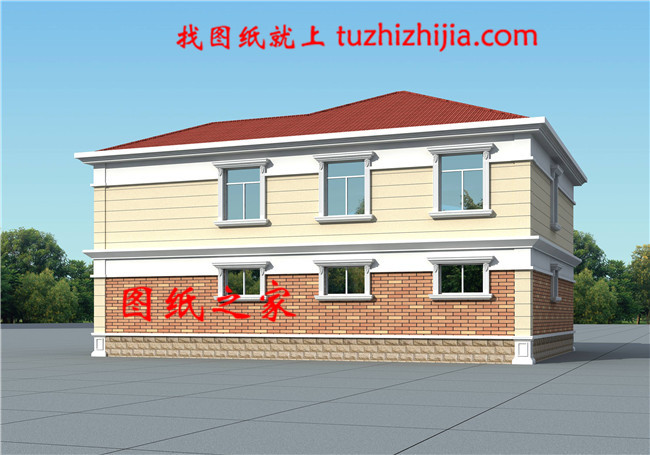 200平米2層別墅設(shè)計圖，別墅的配色清新淡雅