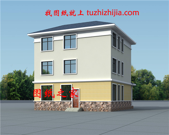 140平米二層半帶露臺(tái)別墅圖片及圖紙，戶型極佳