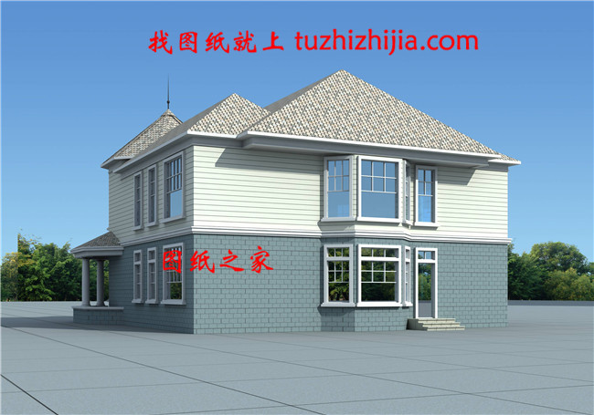 五十萬(wàn)二層半鄉(xiāng)村別墅，占地200平米左右，客廳挑空設(shè)計(jì)