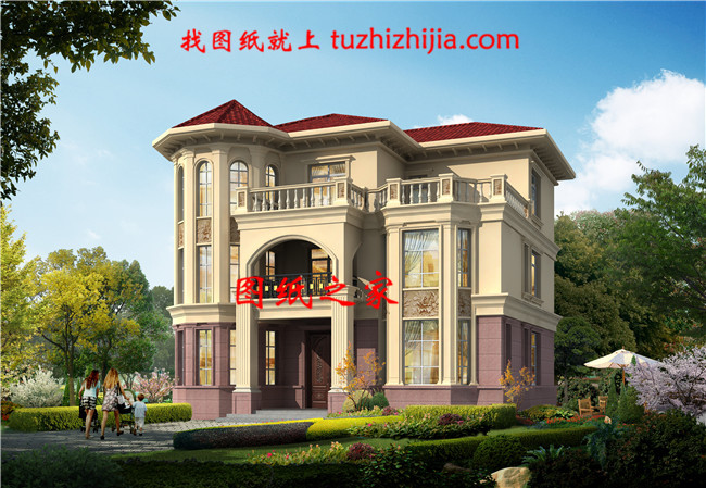 最好看的新款農(nóng)村三層復(fù)式別墅設(shè)計(jì)圖片