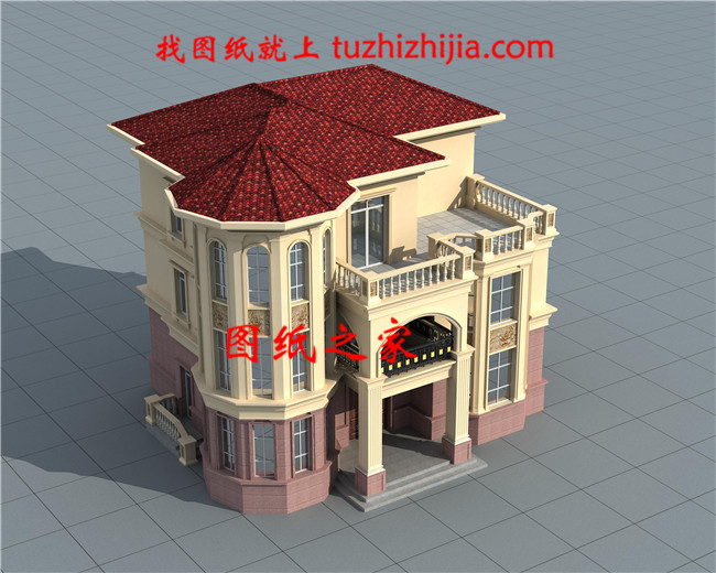 最好看的新款農(nóng)村三層復(fù)式別墅設(shè)計(jì)圖片