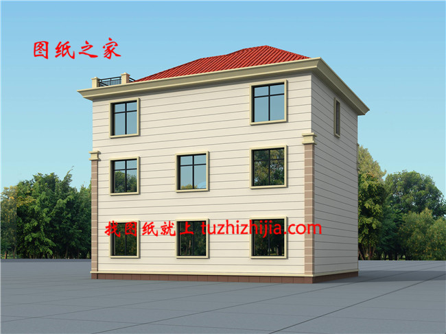 本戶型為歐式三層的獨(dú)棟別墅，占地140平方米