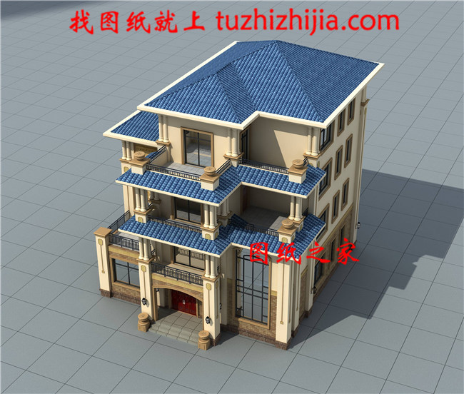 新農(nóng)村四層復(fù)式獨(dú)棟別墅設(shè)計(jì)戶型圖片