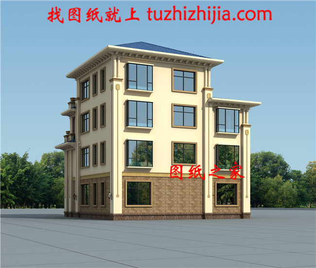 新農(nóng)村四層復(fù)式獨(dú)棟別墅設(shè)計(jì)戶型圖片