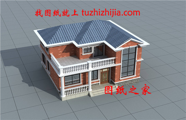 新農(nóng)村高品質(zhì)二層別墅設(shè)計(jì)戶型圖片，占地115平左右