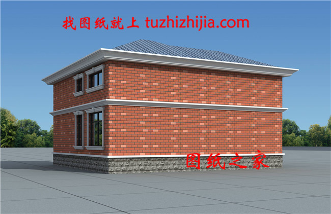 新農(nóng)村高品質(zhì)二層別墅設(shè)計(jì)戶型圖片，占地115平左右