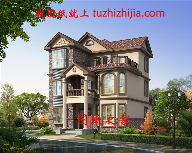 2019新款三層別墅設(shè)計(jì)圖，外觀漂亮