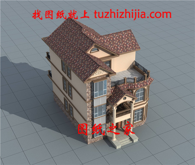 2019新款三層別墅設(shè)計(jì)圖，外觀漂亮