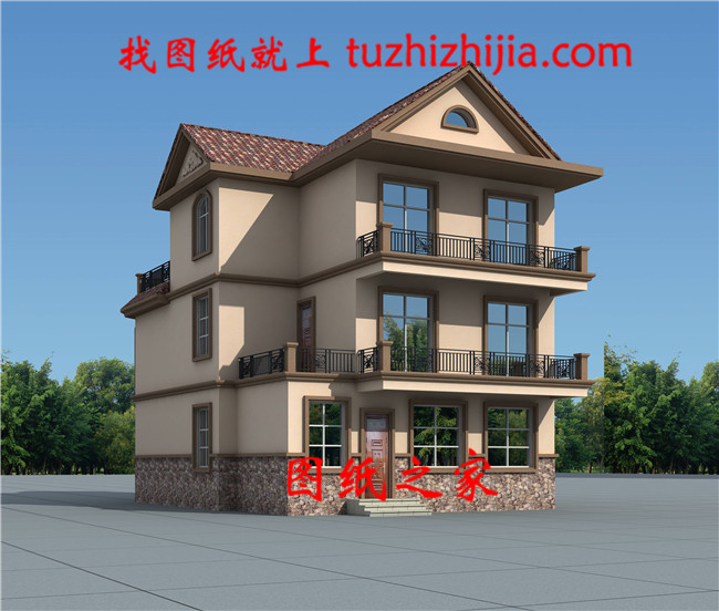 2019新款三層別墅設(shè)計(jì)圖，外觀漂亮