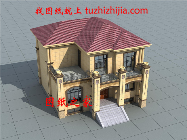 帶地下室二層別墅戶型設(shè)計(jì)圖，占地140平左右