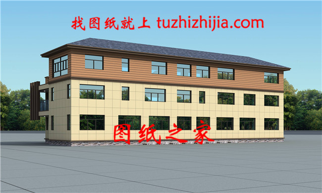 2019帶健身娛樂廳三層雙拼自建房