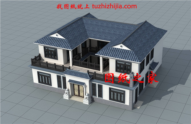 300平方二層半別墅設(shè)計(jì)圖紙方案（效果圖+施工圖）