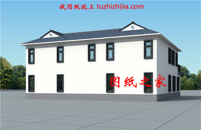 300平方二層半別墅設(shè)計(jì)圖紙方案（效果圖+施工圖）