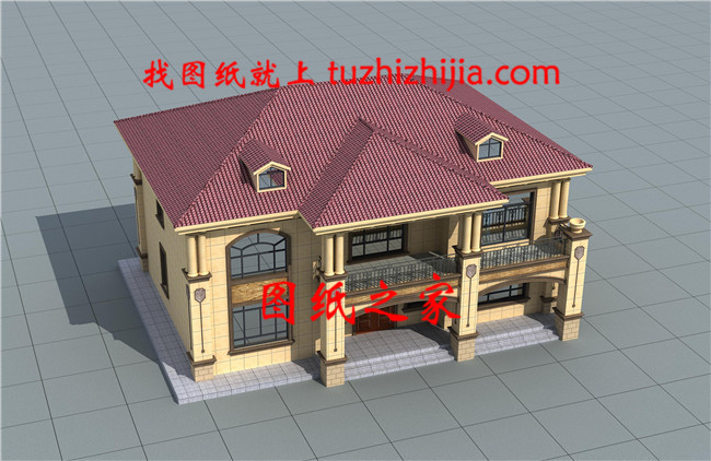 170平方米歐式二層自建別墅設(shè)計(jì)圖