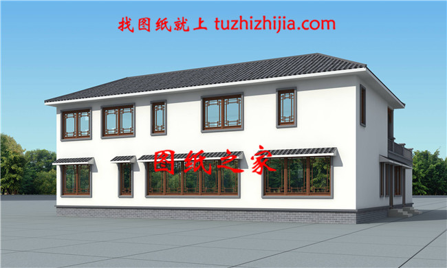 50萬左右兩層新中式別墅設(shè)計(jì)圖