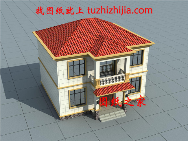 農(nóng)村二層樓房設(shè)計(jì)圖紙，含全套設(shè)計(jì)方案（施工圖+效果圖)