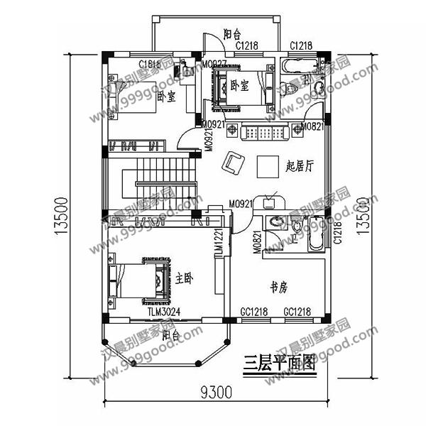 農(nóng)村小開間別墅設(shè)計圖，帶旋轉(zhuǎn)樓梯，挑空客廳，非常漂亮