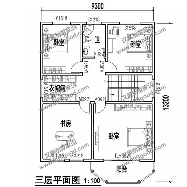 農(nóng)村小開間別墅設(shè)計圖，帶旋轉(zhuǎn)樓梯，挑空客廳，非常漂亮
