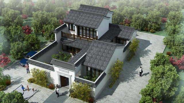 8套清新雅致的新中式別墅設(shè)計圖，這才是中國農(nóng)村該有的樣子