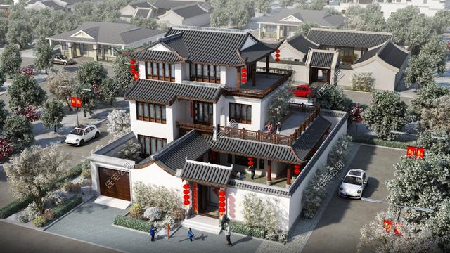 8套清新雅致的新中式別墅設(shè)計圖，這才是中國農(nóng)村該有的樣子