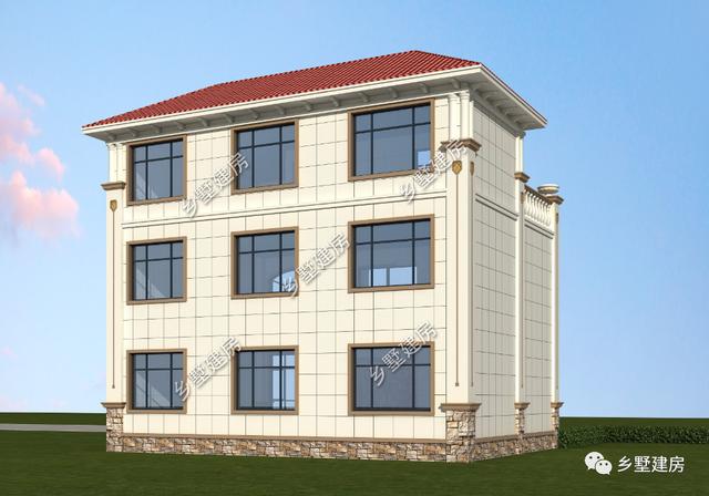 農(nóng)村自建別墅設(shè)計(jì)圖，22萬建成，挑空客廳+超大陽臺，美觀又實(shí)用