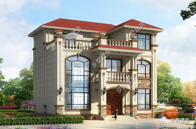 農(nóng)村自建別墅設(shè)計(jì)圖，22萬建成，挑空客廳+超大陽臺，美觀又實(shí)用