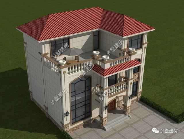 農(nóng)村自建別墅設(shè)計(jì)圖，22萬建成，挑空客廳+超大陽臺，美觀又實(shí)用