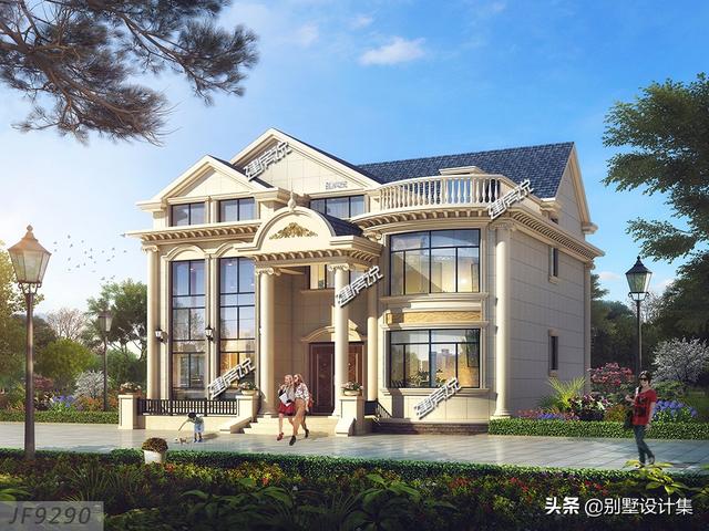 三層豪華歐式別墅設計圖，滿滿的華麗麗豪宅既視感