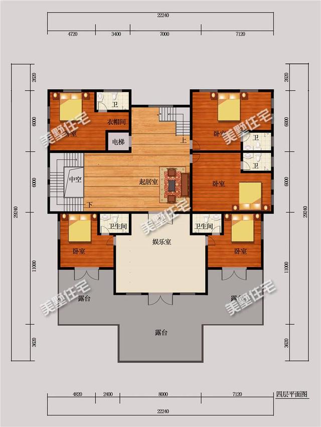 這棟歐式別墅設(shè)計圖十分豪氣，造型精美，建成似城堡，美呆了！
