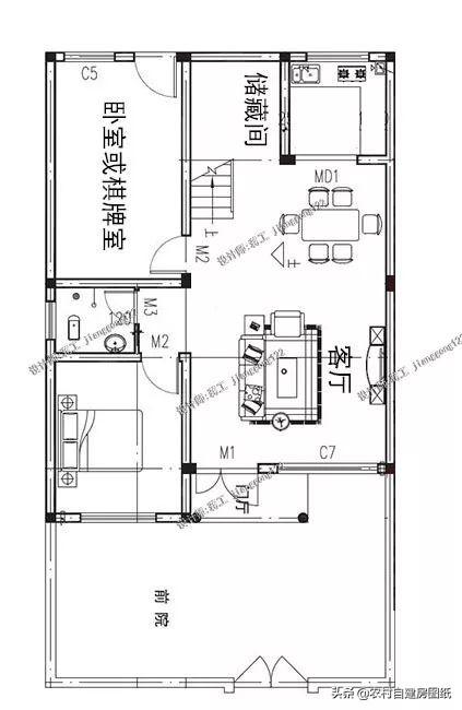 9款農村小別墅設計圖，造價都很經濟，預算在20萬左右