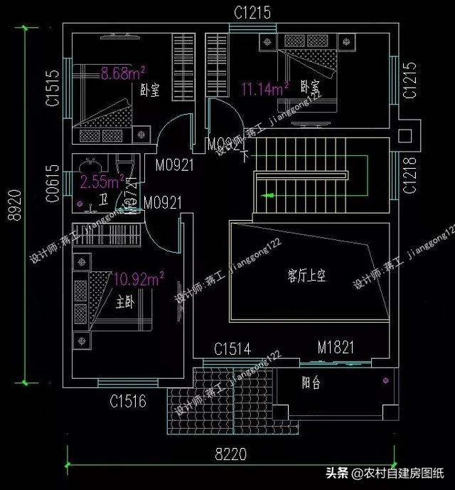 9款農村小別墅設計圖，造價都很經濟，預算在20萬左右