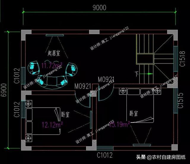 9款農村小別墅設計圖，造價都很經濟，預算在20萬左右