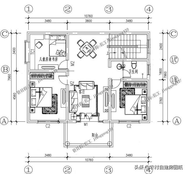 9款農村小別墅設計圖，造價都很經濟，預算在20萬左右