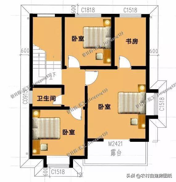 9款農村小別墅設計圖，造價都很經濟，預算在20萬左右