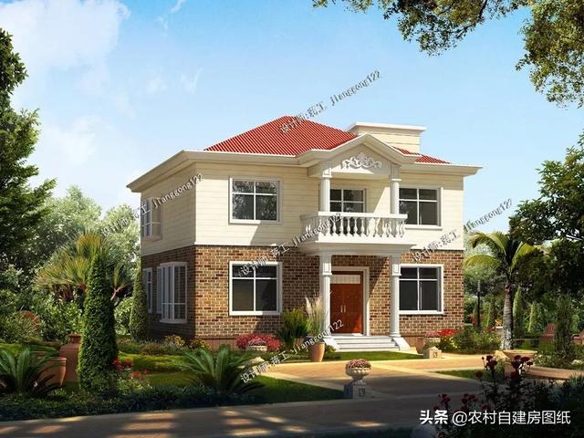 9款農村小別墅設計圖，造價都很經濟，預算在20萬左右