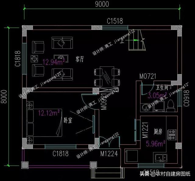 9款農村小別墅設計圖，造價都很經濟，預算在20萬左右