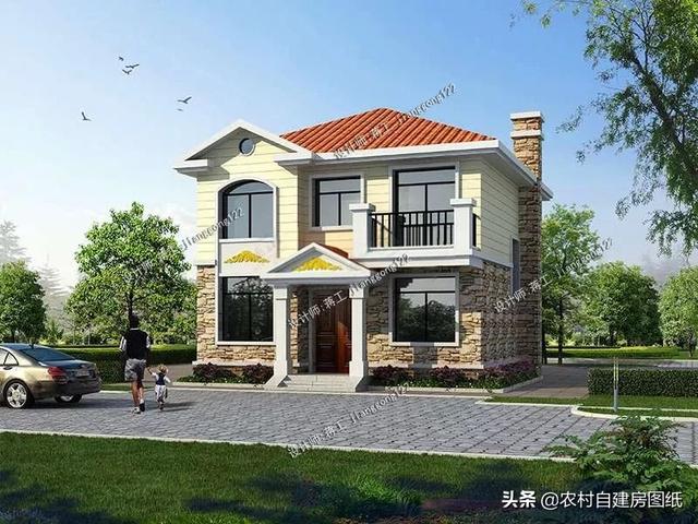 9款農村小別墅設計圖，造價都很經濟，預算在20萬左右