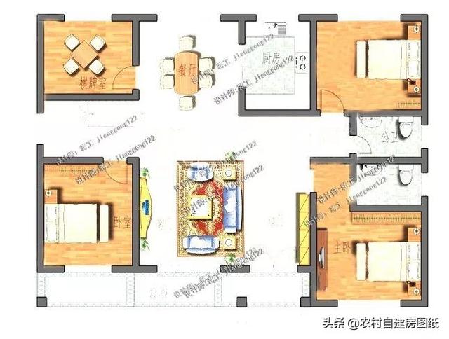 9款農村小別墅設計圖，造價都很經濟，預算在20萬左右