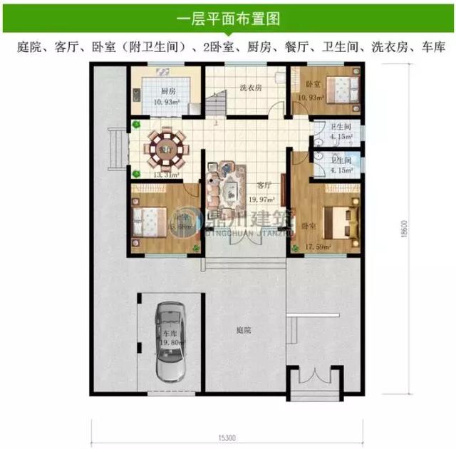 8套農(nóng)村別墅圖紙，開間15米，都好氣派，一輩子建一棟足矣