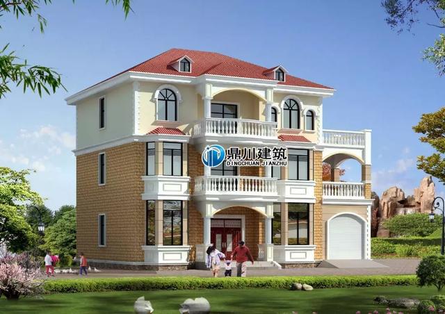 8套農(nóng)村別墅圖紙，開間15米，都好氣派，一輩子建一棟足矣