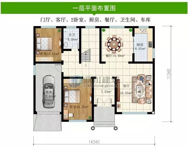 8套農(nóng)村別墅圖紙，開間15米，都好氣派，一輩子建一棟足矣