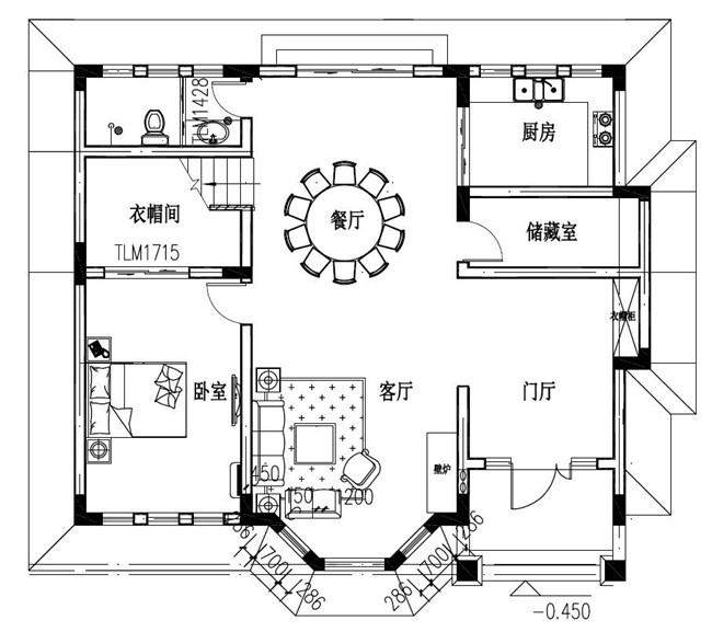 110平左右農(nóng)村復(fù)式二層小樓設(shè)計(jì)圖，外觀非常受歡迎